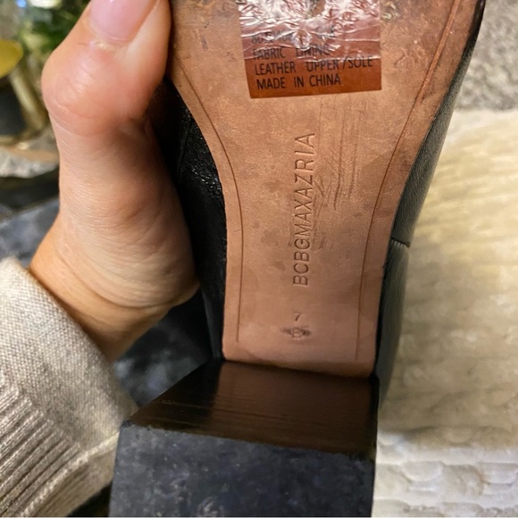 Bcbg MaxAzria  Over The Knee Tall Leather boots Block Heel Sz 7 Org 658$Livana - Picture 4 of 15